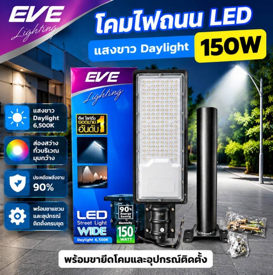 150W แสงขาว
