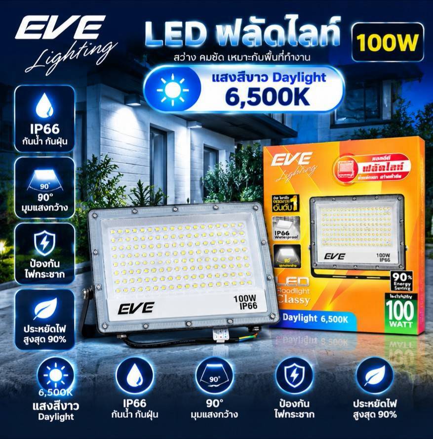 100วัตต์ แสงขาว