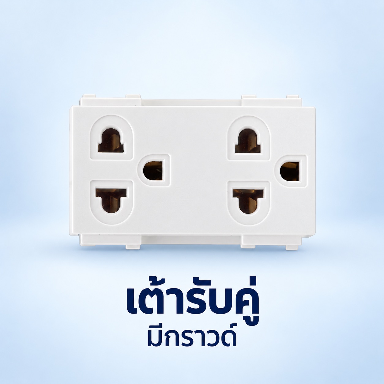 เต้ารับคู่ 3 ช่อง