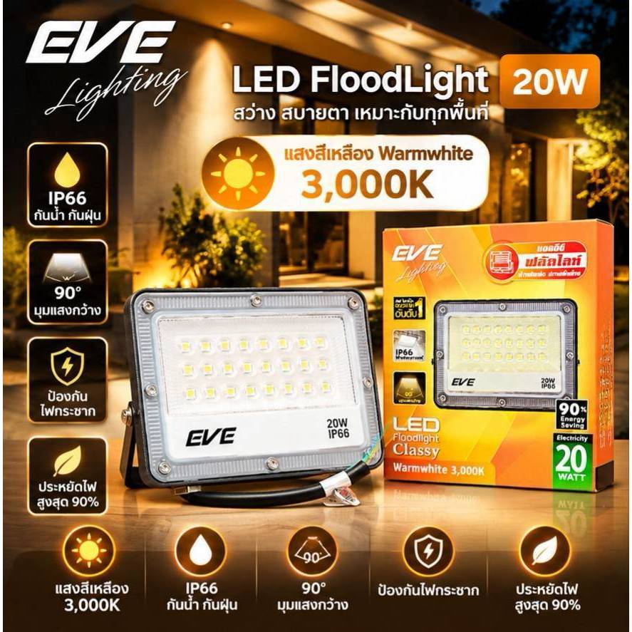 20วัตต์ แสงเหลือง