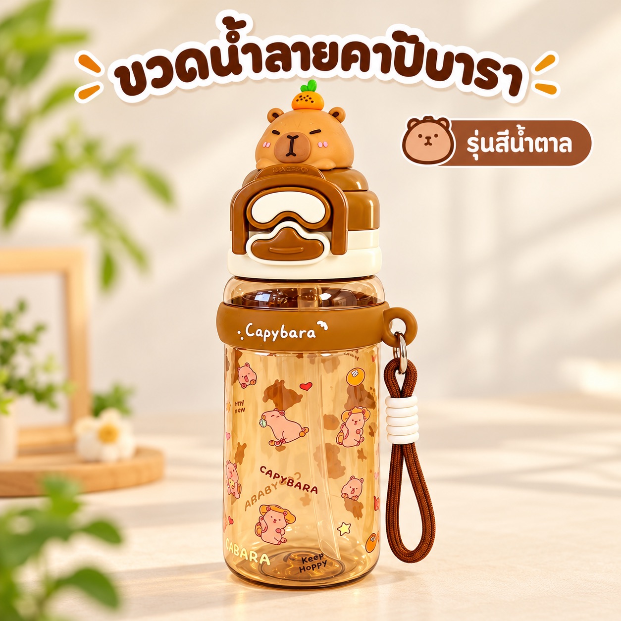 กระติกน้ำคาบิบารา น้ำตาล